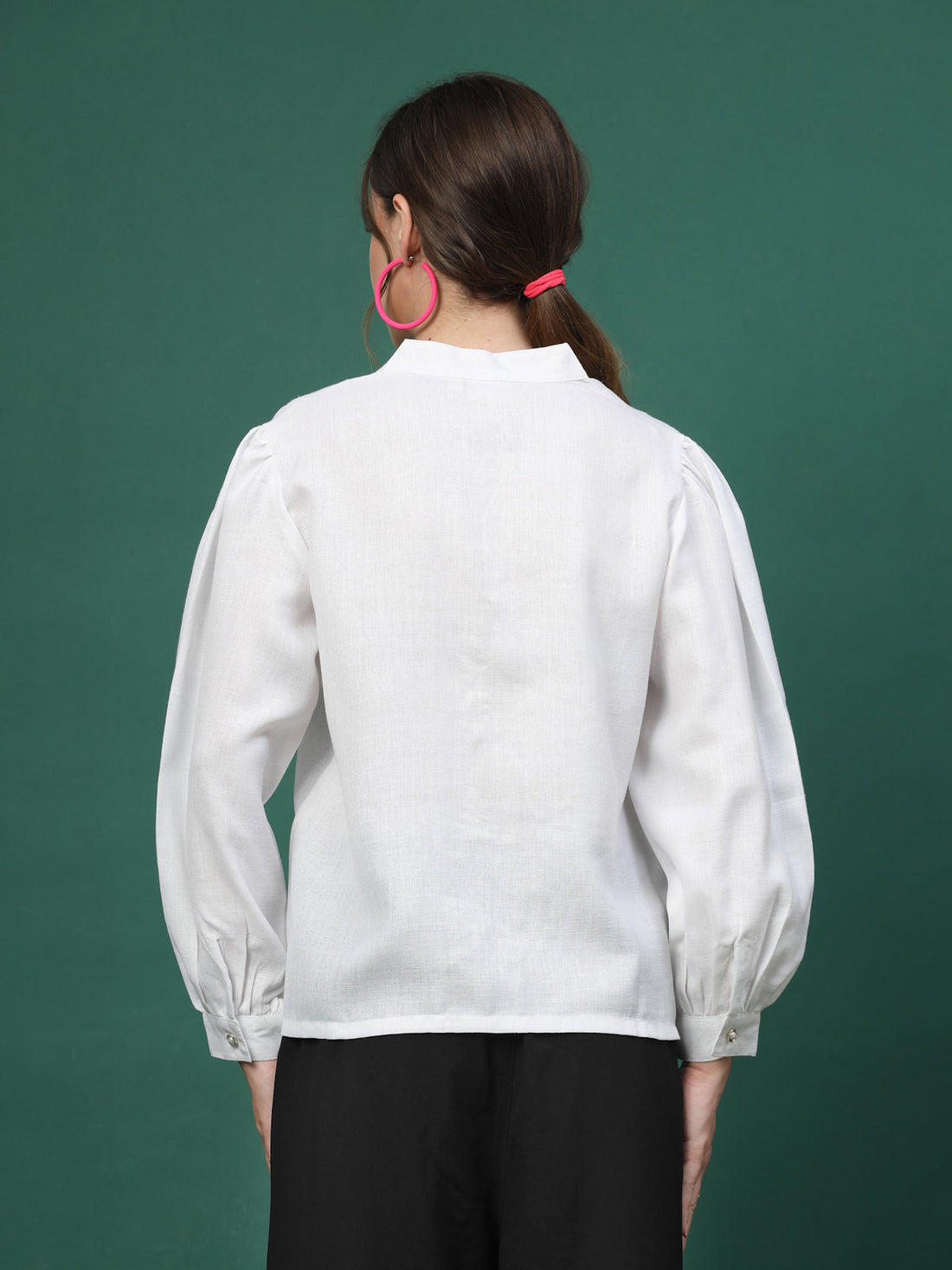 Women Opaque Casual Buttoned Top