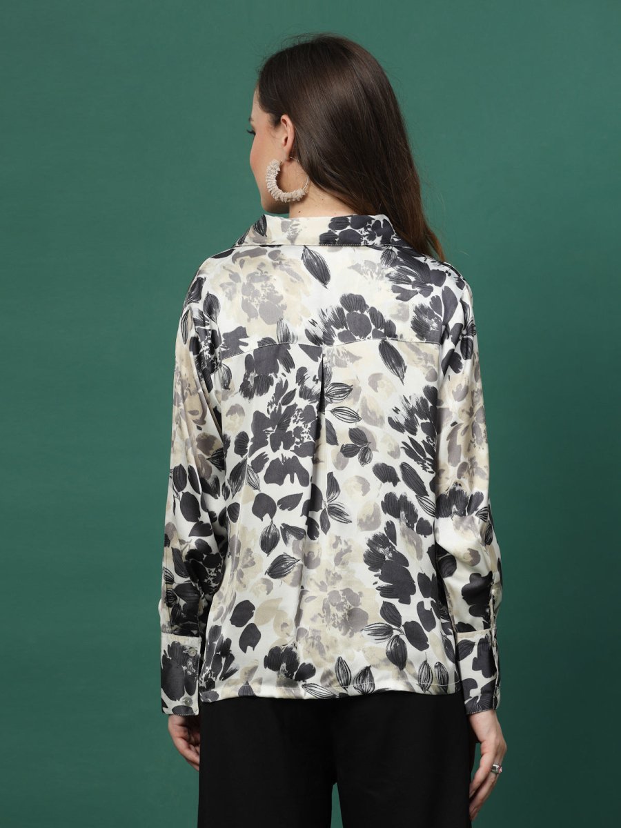 Women Animal Opaque Printed Casual Buttoned Top
