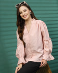 Women Opaque Casual Buttoned Top