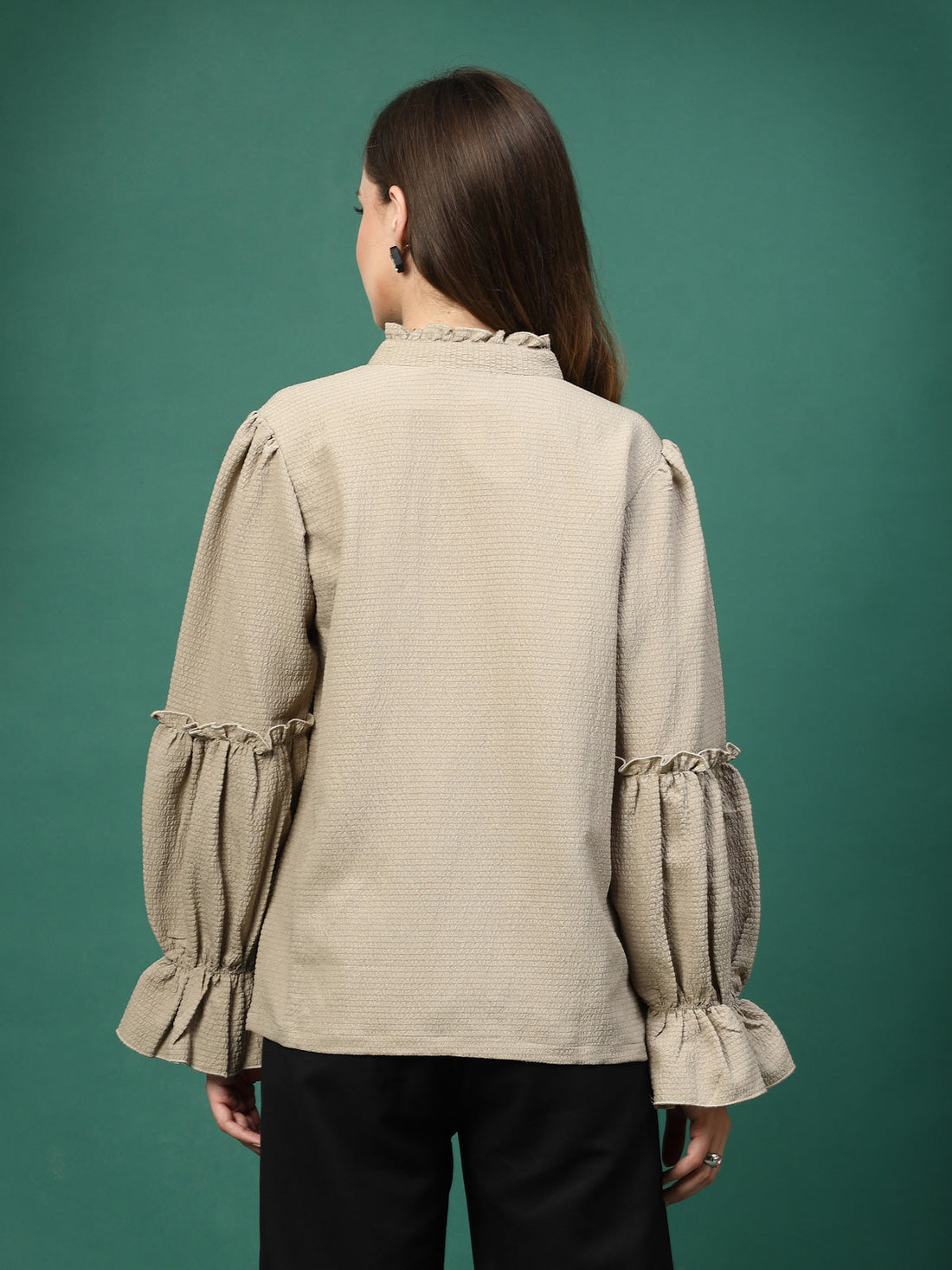 Women Opaque Casual Buttoned Top