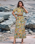Multi Color Top With Skirt Co-Ords