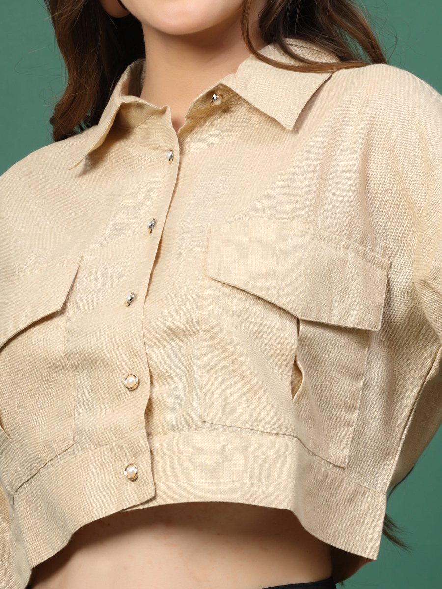 Women Opaque Casual Buttoned Top