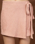 Pink Solid Top With Skirt Co-Ords Set