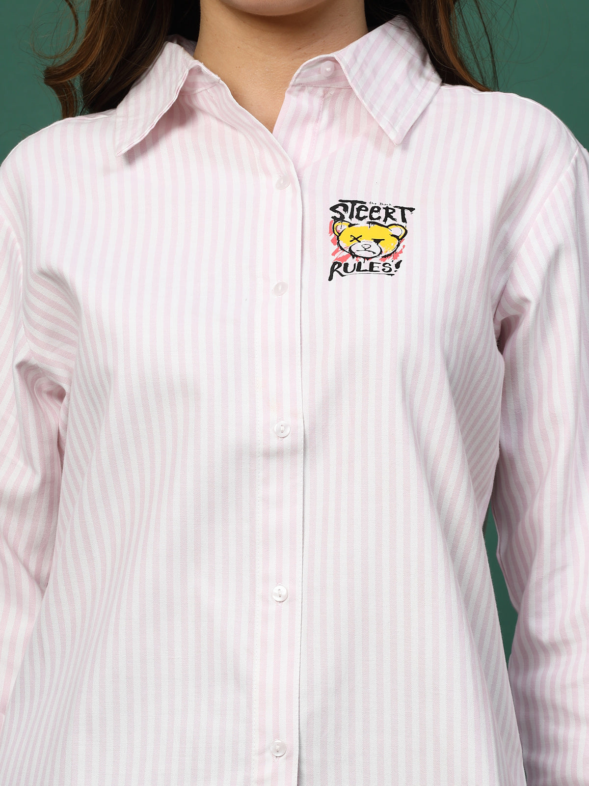 Women Opaque Striped Casual Shirt