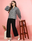 Women Opaque Casual Buttoned Top