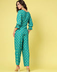 Ethnic Printed  Top With Trousers