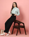 Women Opaque Casual Buttoned Top