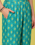 Ethnic Printed  Top With Trousers