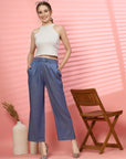 Women Loose Fit Pleated Trousers