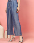 Women Loose Fit Pleated Trousers