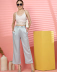 Women Loose Fit Pleated Trousers