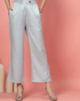 Women Loose Fit Pleated Trousers