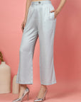 Women Loose Fit Pleated Trousers