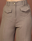 Women Loose Fit Pleated Trousers