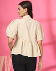 Solid Beige regular top