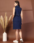 Women Cotton A-Line Sleeveless Casual Dress