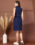 Women Cotton A-Line Sleeveless Casual Dress