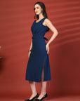 Women Sheath Midi Sleeveless Dress