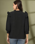 Black Solid  Regular top