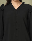 Black Solid  Regular top