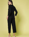Black Pure Cotton Shirt With Trouser