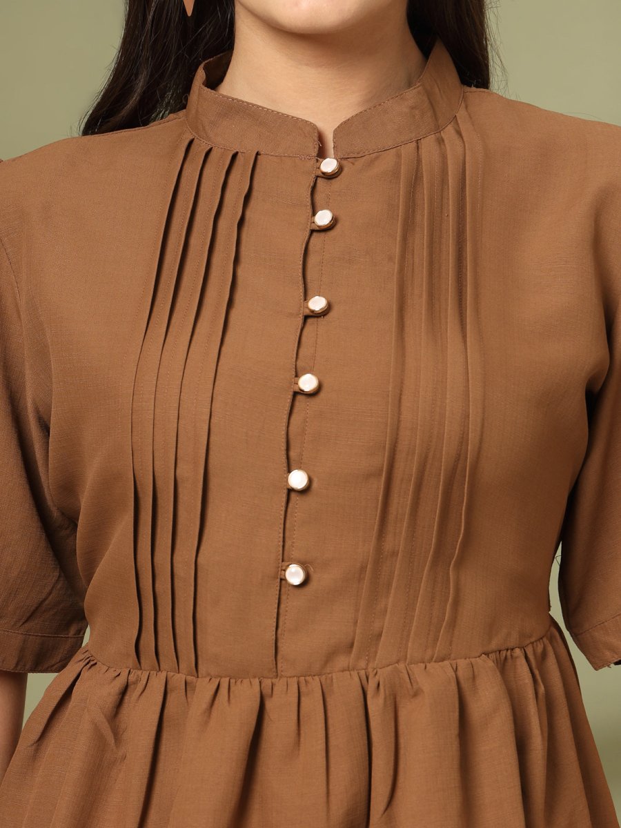 Solid Brown regular top
