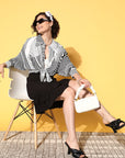 CINK Black Solid Feminine Frills Skirt