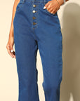 Stunning Blue Bootcut Fit Stretchable Jeans