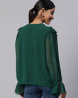 Self Design Ruffles Top
