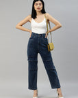 Women Blue High-Rise Light Fade Stretchable Jeans