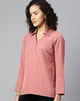 Embellished Casual Buttoned Top