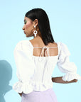 Women Classic White Sleek Top