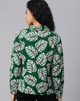 Women Floral Printed Casual Buttoned Top