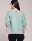Olive Green A-Line Top