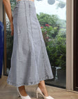 A-Line Maxi Skirt light-blue