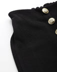 Women Cropped Trousers With Button Detail