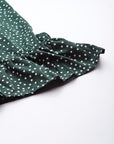 CINK Women Green  White Polka Dots Printed Midi Wrap Skirt