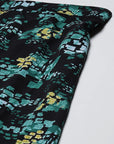 CINK Women Black  Green Floral A-Line Midi Skirt