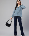 CINK Women Blue Regular Fit Casual Shirt