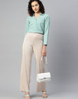 Embellished Casual Buttoned Top