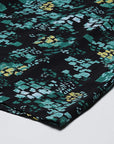 CINK Women Black  Green Floral A-Line Midi Skirt