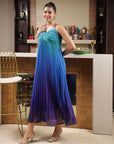Shoulder Straps Sleeveless Maxi Dress green