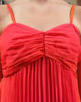 Shoulder Straps Sleeveless Maxi Dress pink