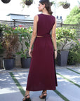 V-Neck Sleeveless Co-Ords purple