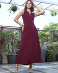 V-Neck Sleeveless Co-Ords purple