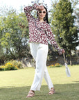 Print Shirt Style Top