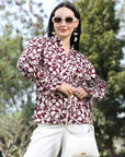 Print Shirt Style Top
