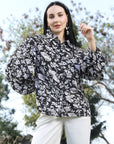 Women Animal Opaque Printed Casual Buttoned Top