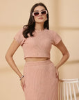 Pink Top With Skirt Co-Ords