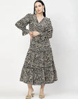 Animal Print Fit & Flare Dress